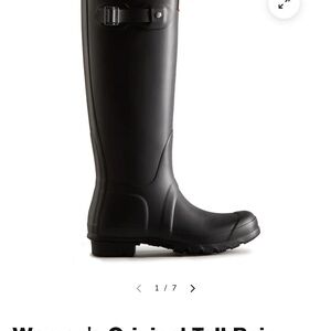 Hunter Women's Black Tall Rain Boots